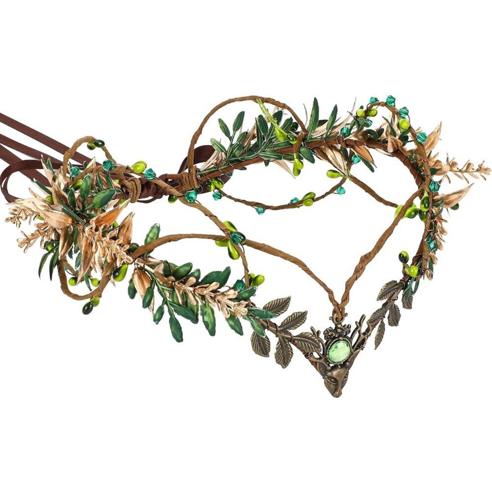 Fairy Crown Women Woodland Elf Headband Cosplay Renaissance Festival